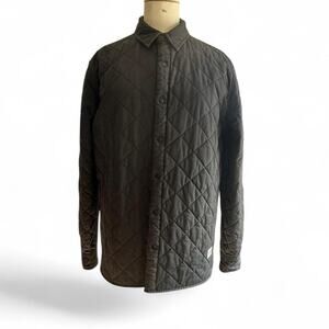 Penfield Black Quilted Button-Up Jacket – Size M